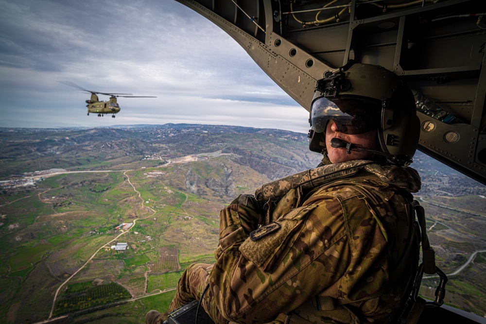 U.S. Army aviation brigade and paratroopers train on Cyprus