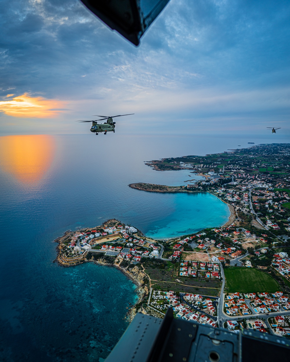 U.S. Army aviation brigade and paratroopers train on Cyprus