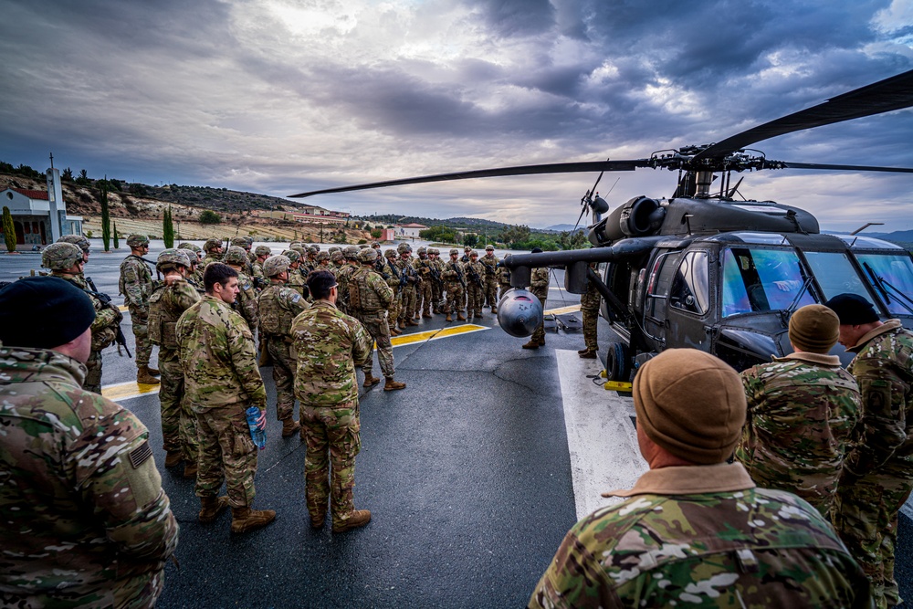 U.S. Army aviation brigade and paratroopers train on Cyprus