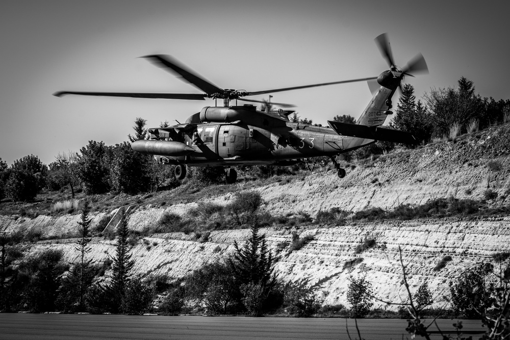 U.S. Army aviation brigade and paratroopers train on Cyprus