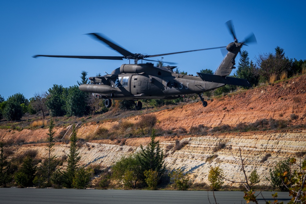 U.S. Army aviation brigade and paratroopers train on Cyprus