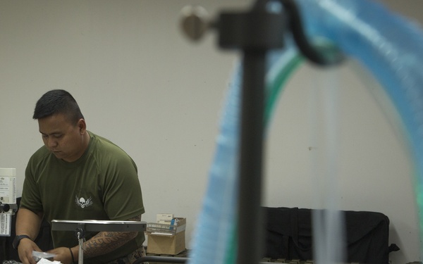 3rd Medical Battalion Sailors prepare intensive care unit for USS Roosevelt Sailors