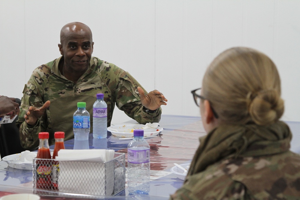 Task Force Spartan Command Team Visits Camp Buehring