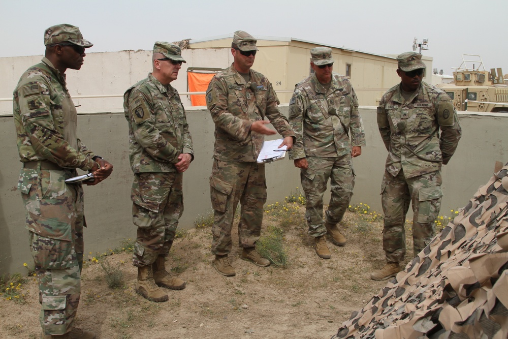 Task Force Spartan Command Team Visits Camp Buehring