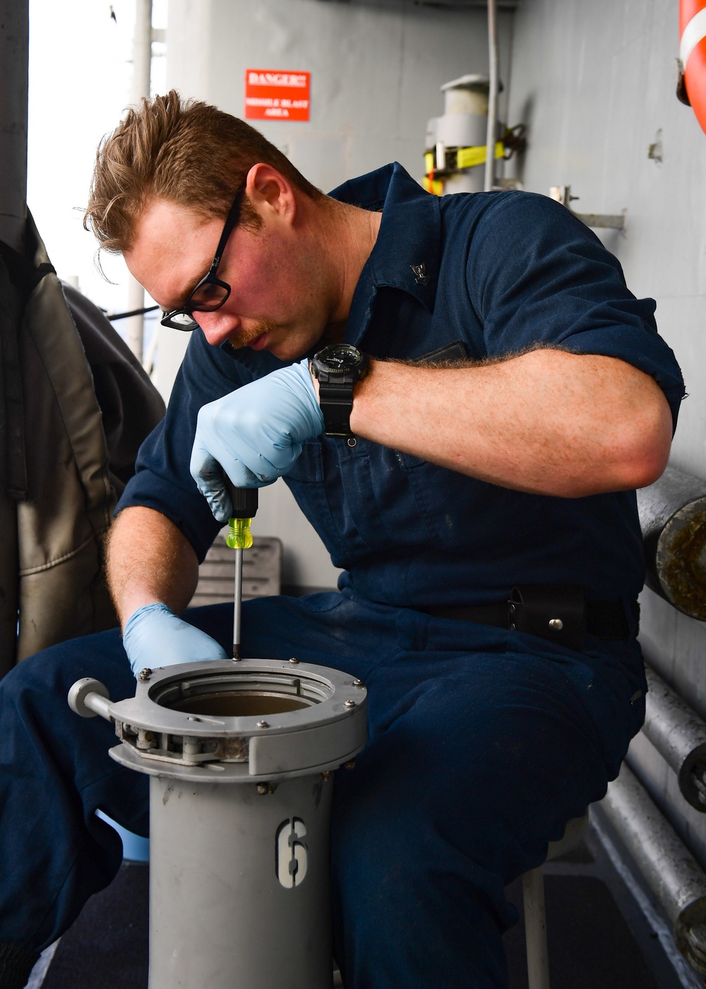 San Jacinto Conducts Operations in the Atlantic