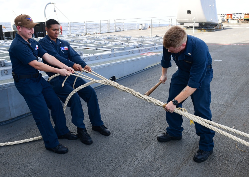 San Jacinto Conducts Operations in the Atlantic