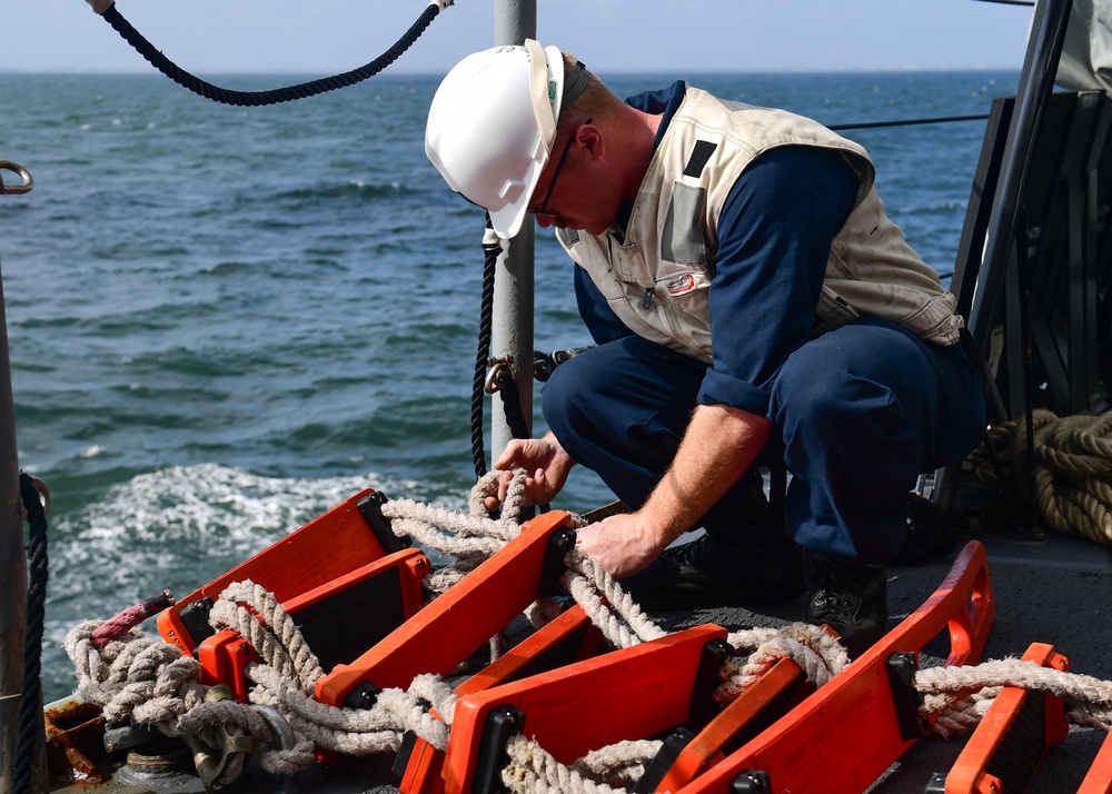 San Jacinto Conducts Operations in the Atlantic