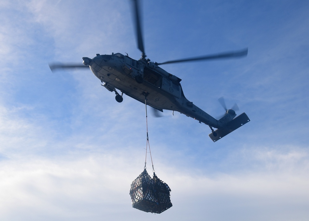 San Jacinto Conducts Operations in the Atlantic