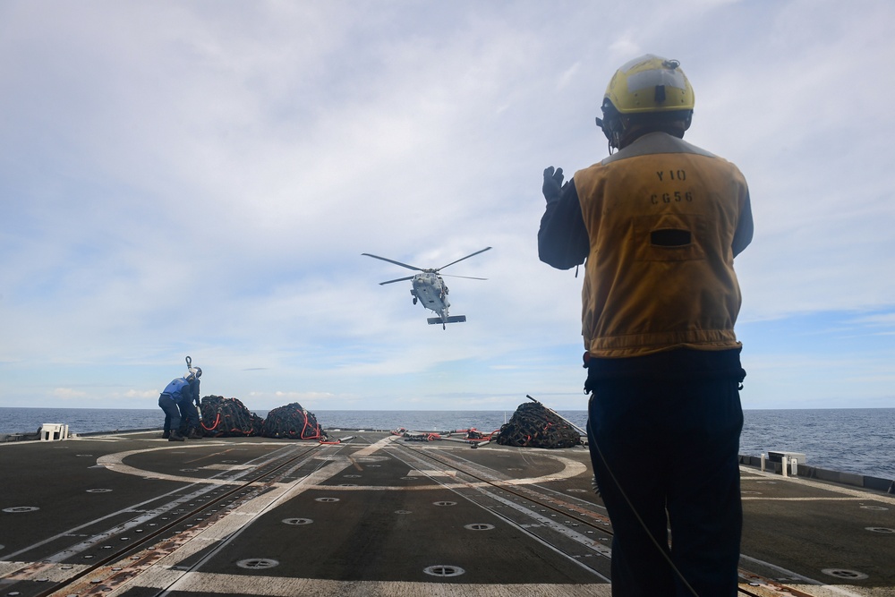 San Jacinto Conducts Operations in the Atlantic