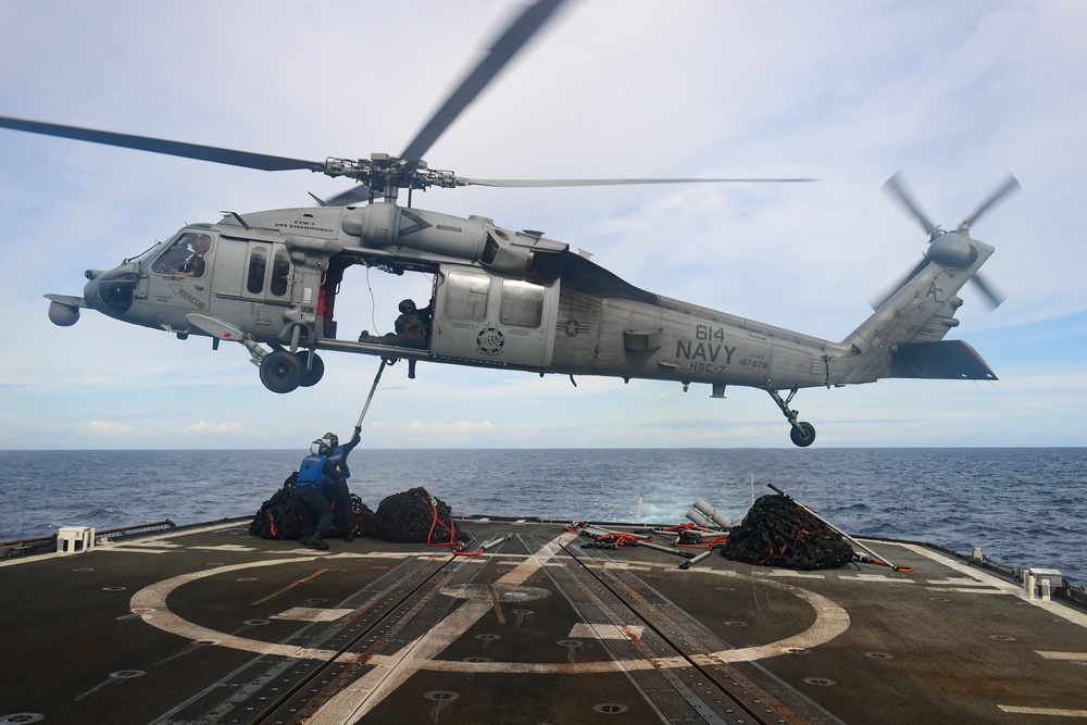 San Jacinto Conducts Operations in the Atlantic