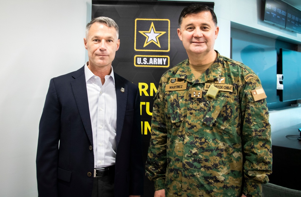 Chilean Army Leadership Pay a Visit to Army Futures Command