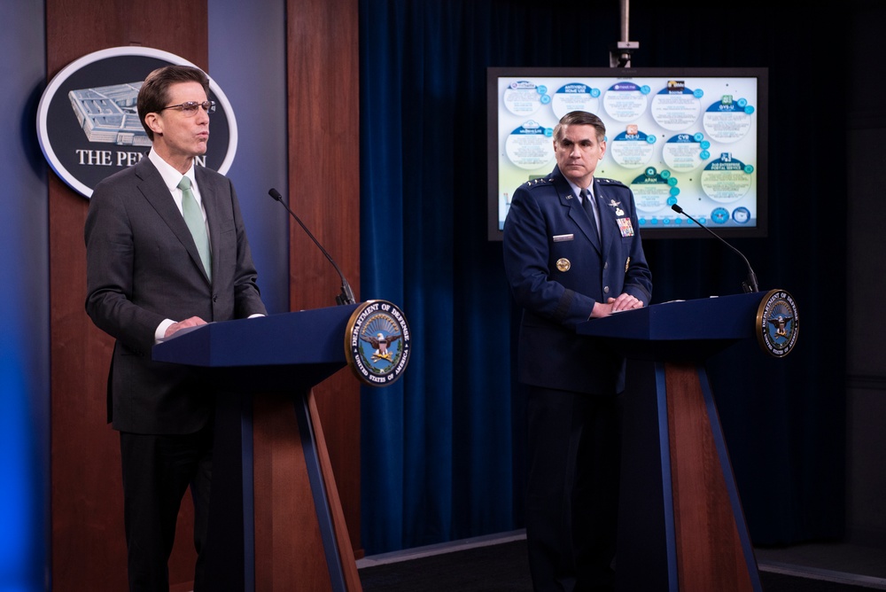 The Honorable Dana Deasy, and Air Force Lt. Gen. B.J. Shwedo, hold Press Conference on COVID-19