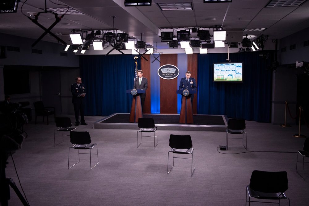 The Honorable Dana Deasy, and Air Force Lt. Gen. B.J. Shwedo, hold Press Conference on COVID-19