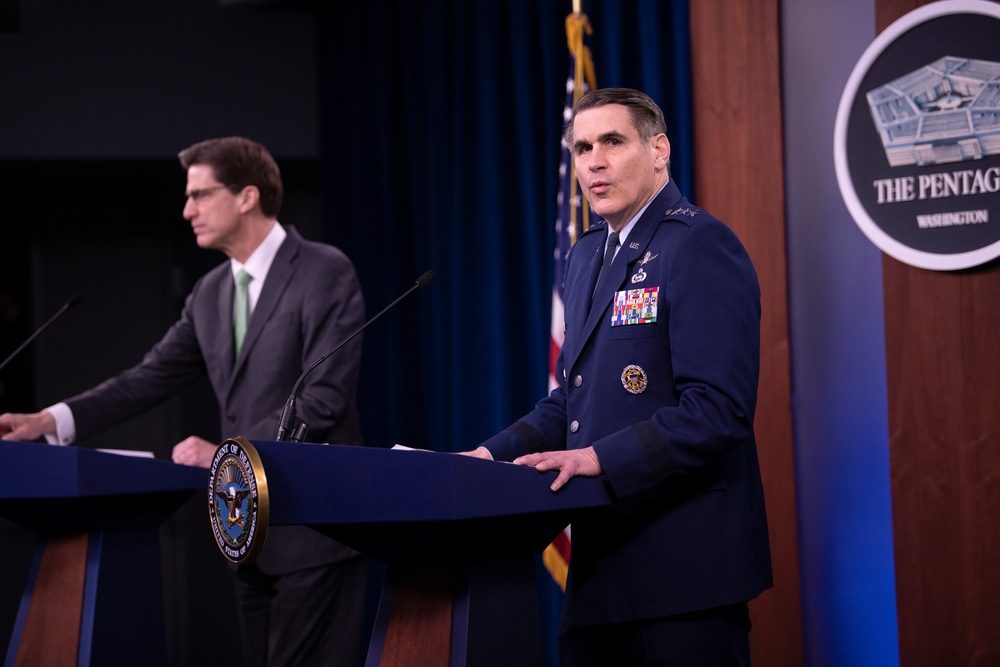 The Honorable Dana Deasy, and Air Force Lt. Gen. B.J. Shwedo, hold Press Conference on COVID-19