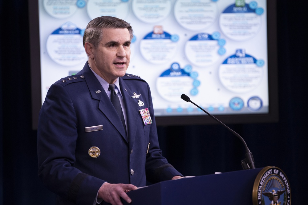 The Honorable Dana Deasy, and Air Force Lt. Gen. B.J. Shwedo, hold Press Conference on COVID-19