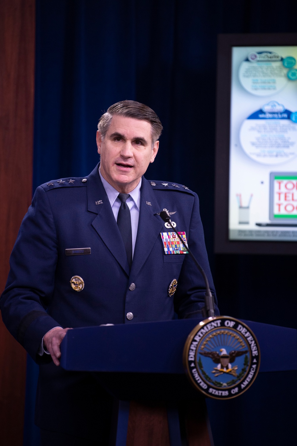 The Honorable Dana Deasy, and Air Force Lt. Gen. B.J. Shwedo, hold Press Conference on COVID-19