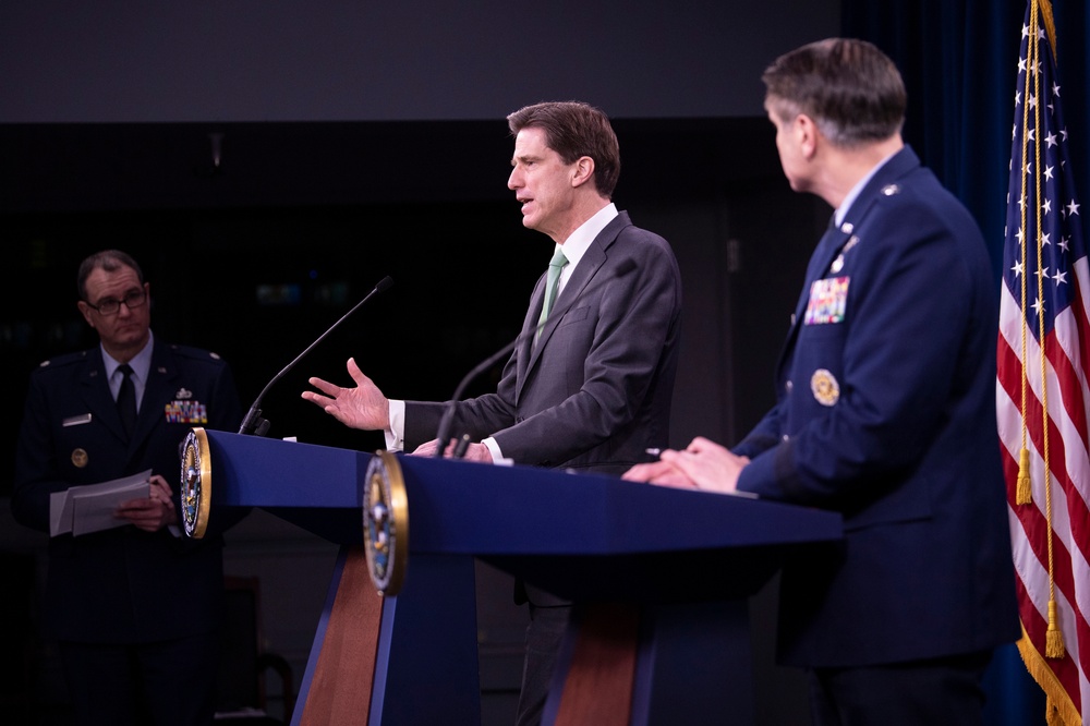 The Honorable Dana Deasy, and Air Force Lt. Gen. B.J. Shwedo, hold Press Conference on COVID-19