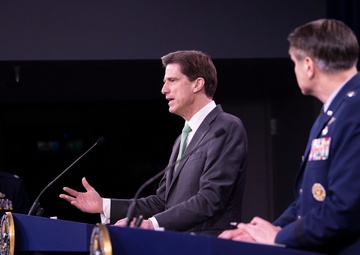 The Honorable Dana Deasy, and Air Force Lt. Gen. B.J. Shwedo, hold Press Conference on COVID-19
