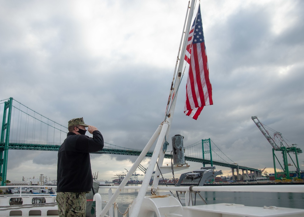 Sailor Renders Salute