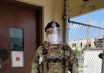 PRANG Airman helps ensure proper PPE for security forces during COVID-19