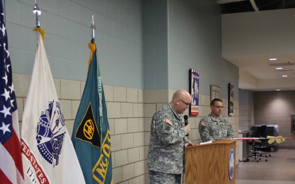 Fort McCoy NCO Academy Dining Facility Ribbon Cutting Ceremony.