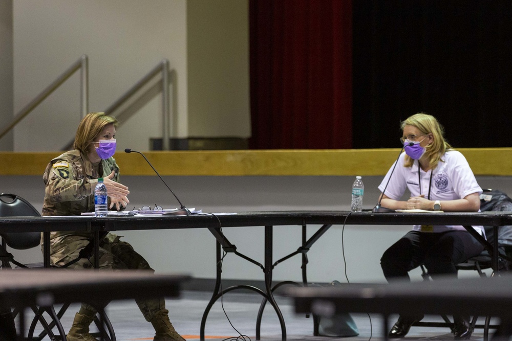 Commander U.S. Army North Lt. Gen. Laura Richardson meets with partnering federal agencies