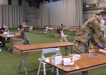 New York Army and Air Guard members build COVID-19 test kits