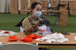 NY National Guard Soldiers and Airmen build COVID-19 test kits