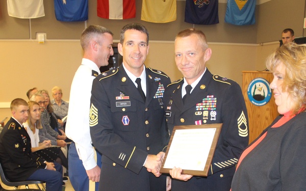 Fort McCoy NCO Academy MSG Leamons Retirement Ceremony.