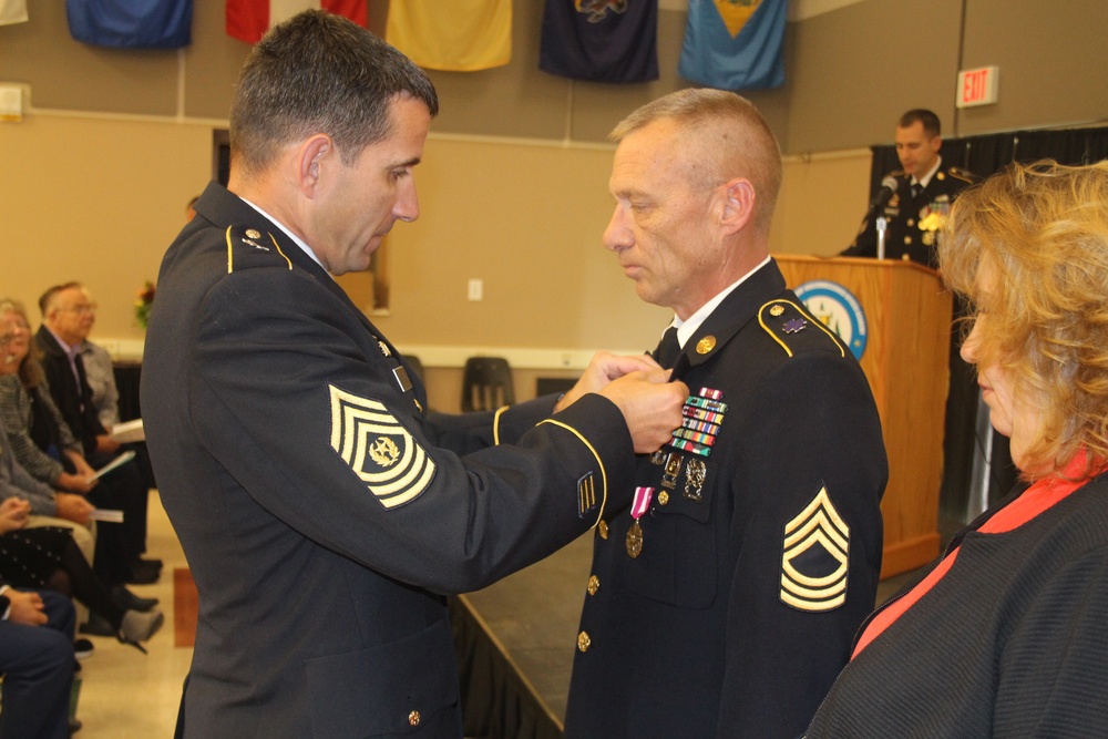 Fort McCoy NCO Academy MSG Leamons Retirement Ceremony.