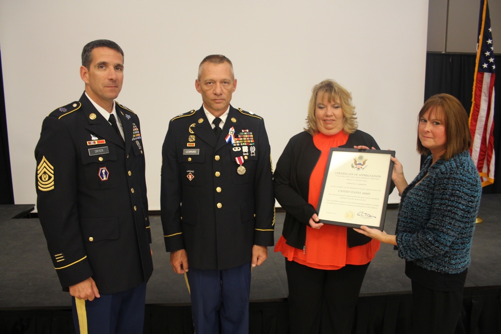 Fort McCoy NCO Academy MSG Leamons Retirement Ceremony.