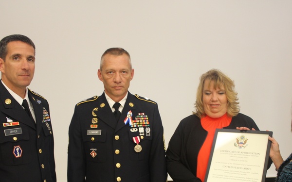 Fort McCoy NCO Academy MSG Leamons Retirement Ceremony.