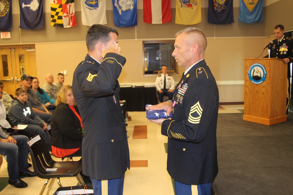 Fort McCoy NCO Academy MSG Leamons Retirement Ceremony.