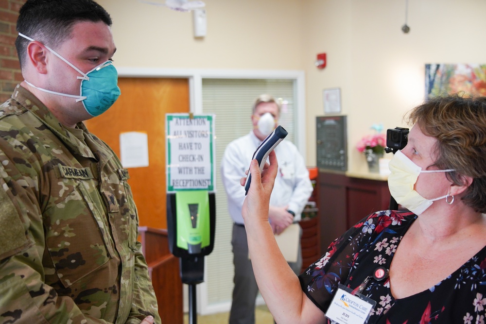 Maryland National Guard gives assistance to nursing homes