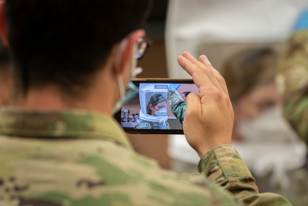 ARNORTH CG Visits Edison Field Medical Station