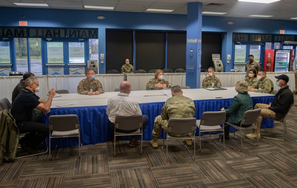 ARNORTH CG Visits Edison Field Medical Station