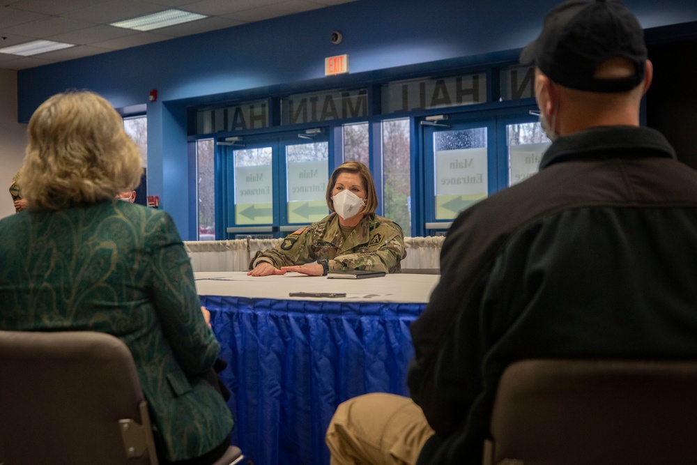 ARNORTH CG Visits Edison Field Medical Station