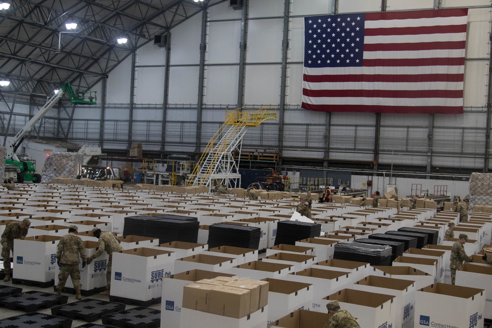 Mass. Guard receives and transports 4 million pieces of PPE
