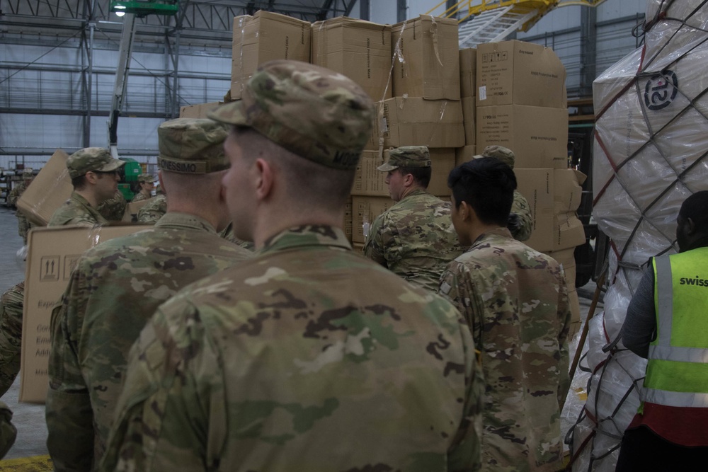 Mass. Guard receives and transports 4 million pieces of PPE