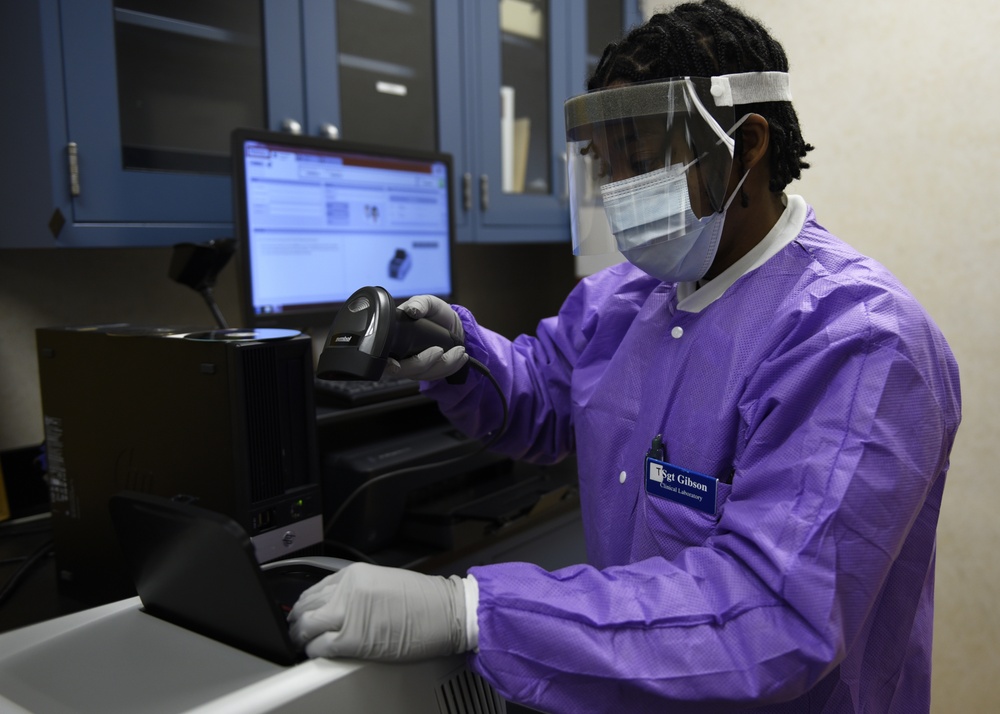 82nd Medical Group laboratory BioFire test kits