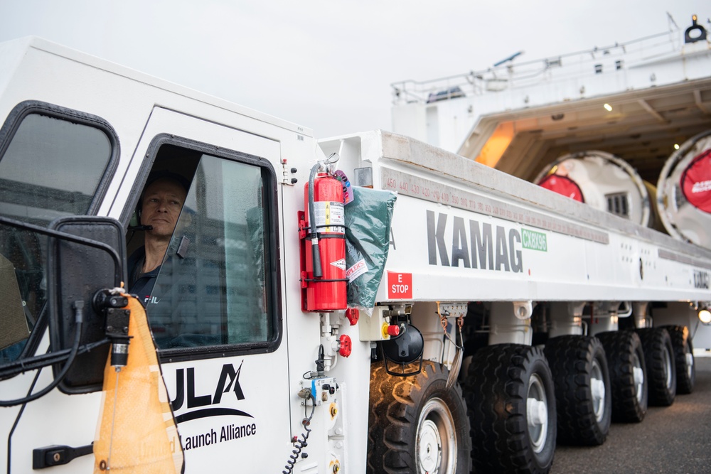 RocketShip delivers Delta IV Heavy boosters at VAFB