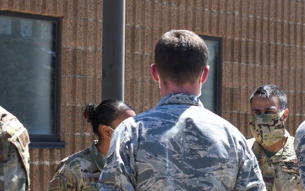 Cannon Airmen volunteer in helping families w/ medication drop off point