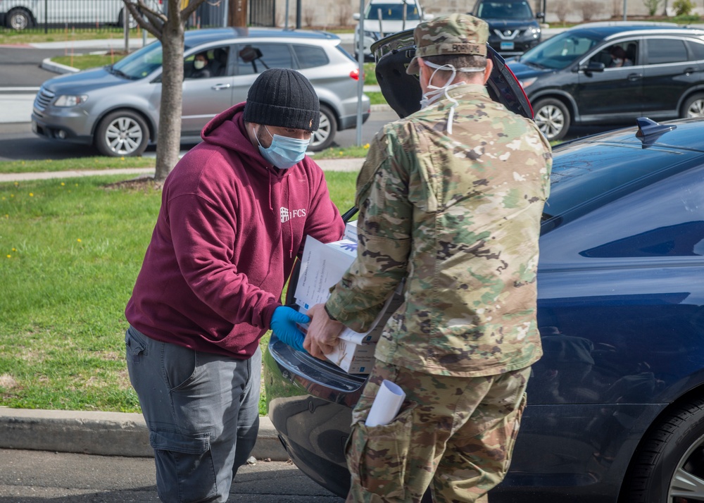 Connecticut National Guard assists PPE distribution in North Haven