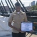 Sailor aboard USS Constitution Re-enlists