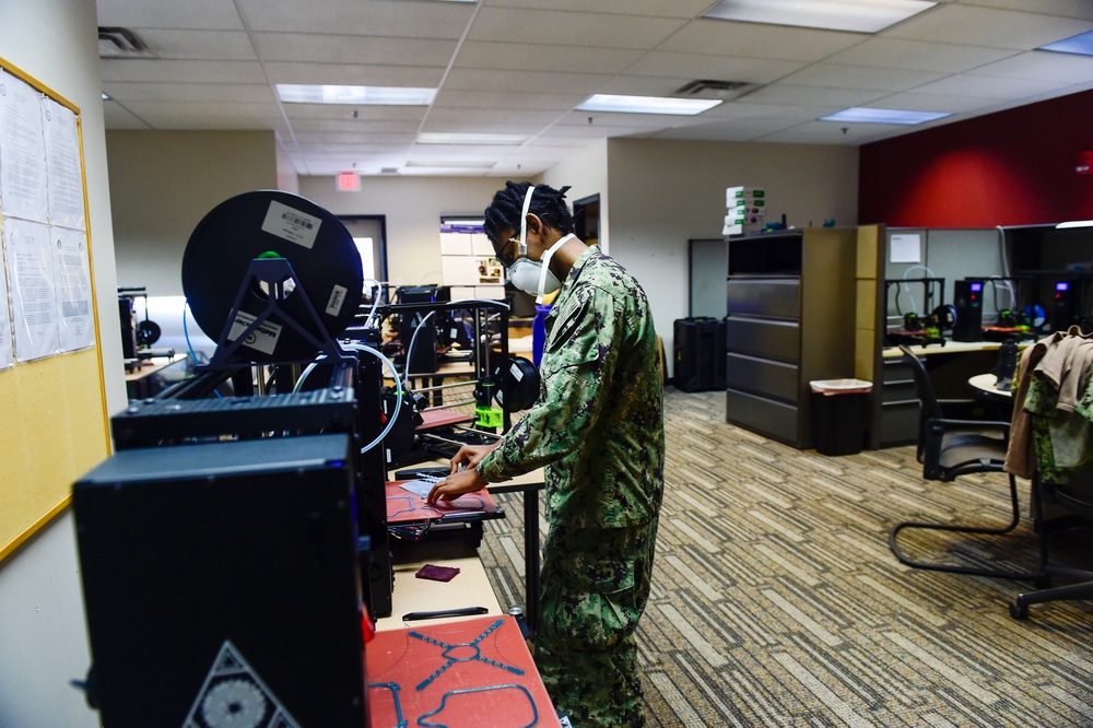 Pacific Fleet Seabees Aid COVID-19 Efforts Using 3-D Printing Technology