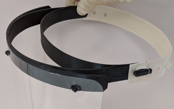 NAWCAD Lakehurst 3D printing face shields for USNS Comfort