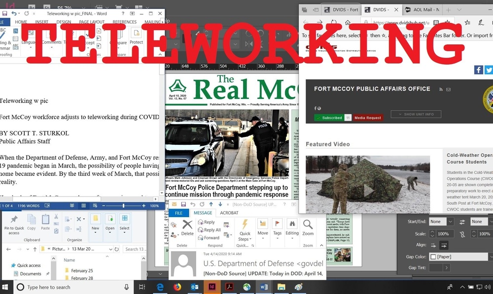 Fort McCoy workforce adjusts to teleworking during COVID-19 response
