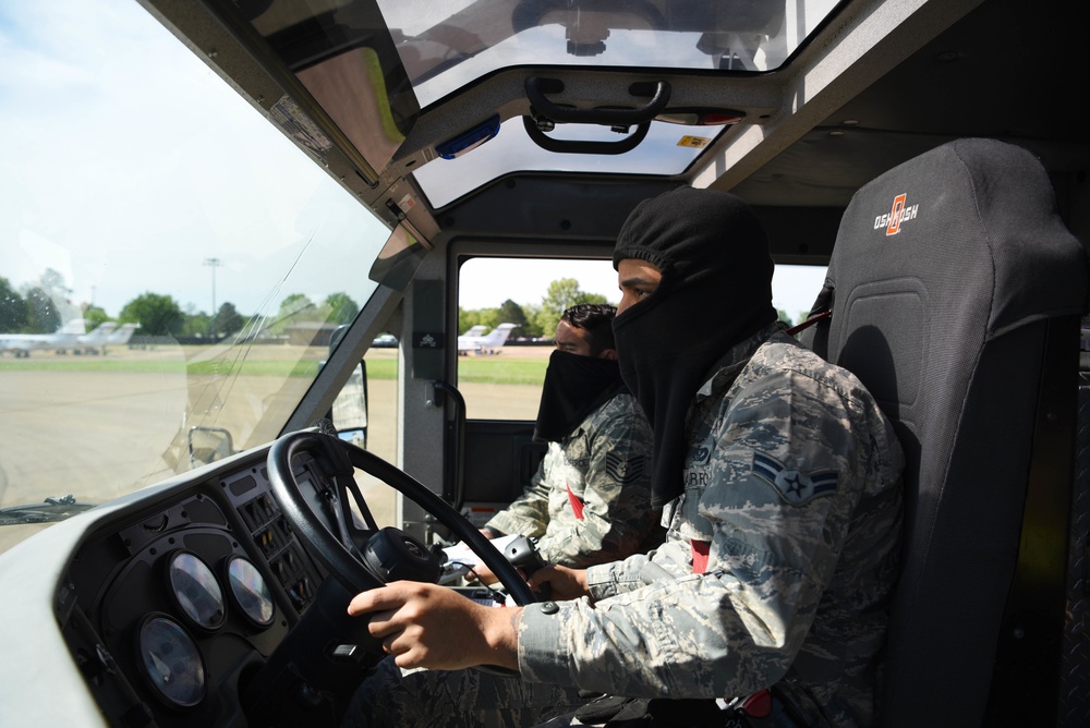 Columbus AFB Fire Department continues to advance Airmen through training during pandemic