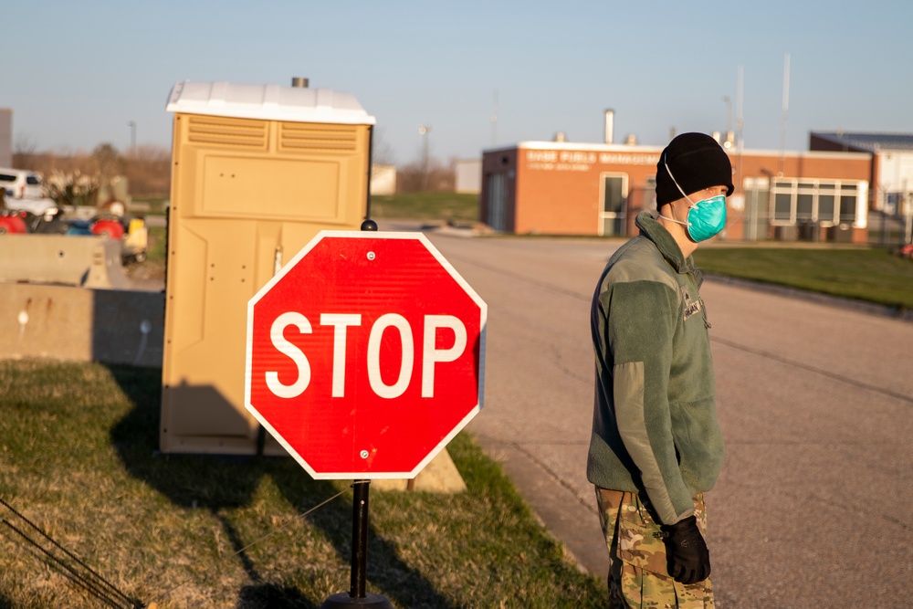 Nebraska Soldiers conduct installation personnel medical screening