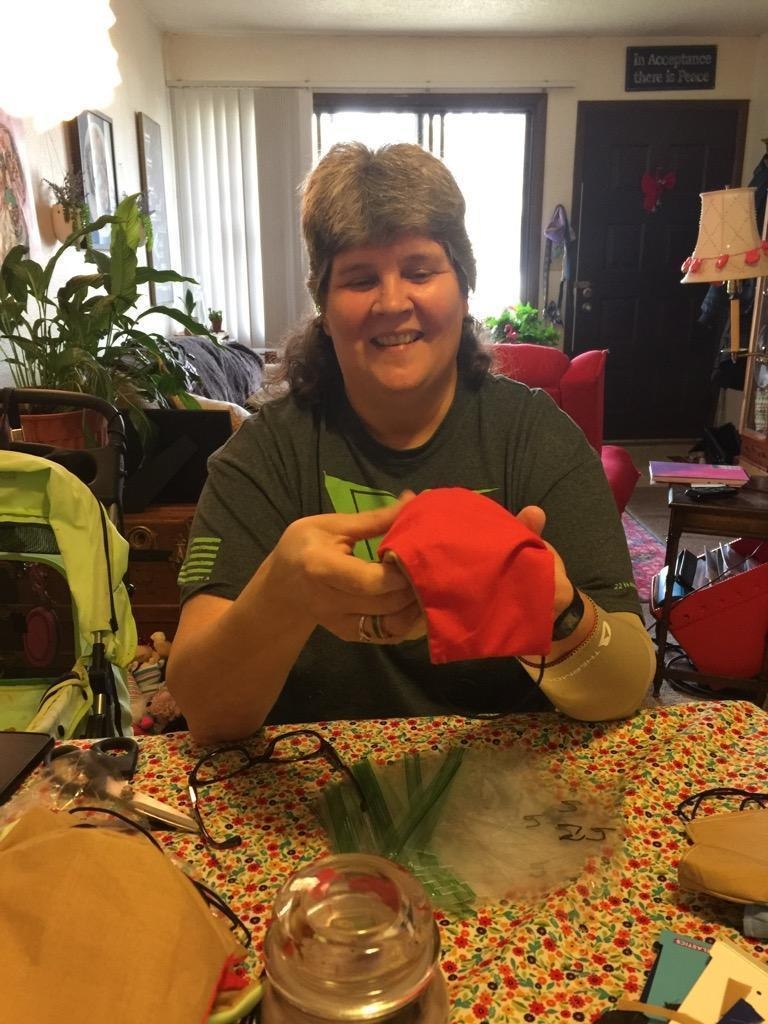 USO Wisconsin provides masks for Fort McCoy DES training operations